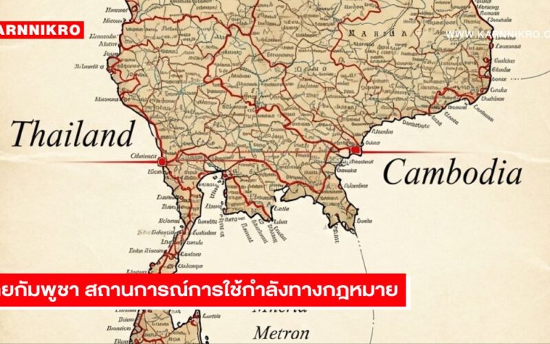 Thailand Cambodia การใช้กำลังตามกฎหมายระหว่างประเทศ ไทยกัมพูชา